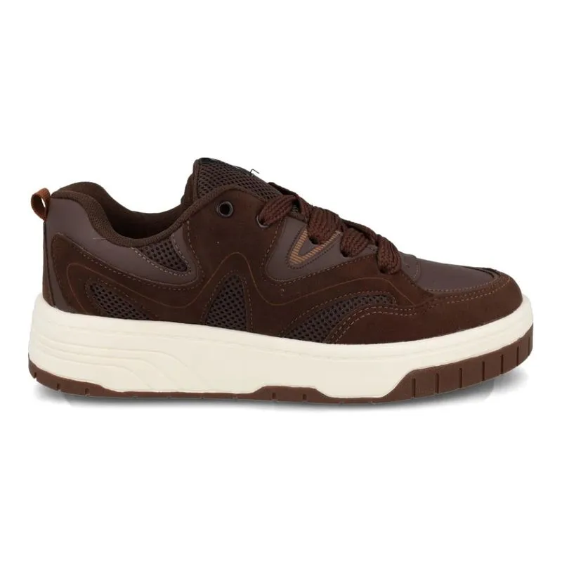 Tênis Masculino Done Head Sintético Café Casual 41