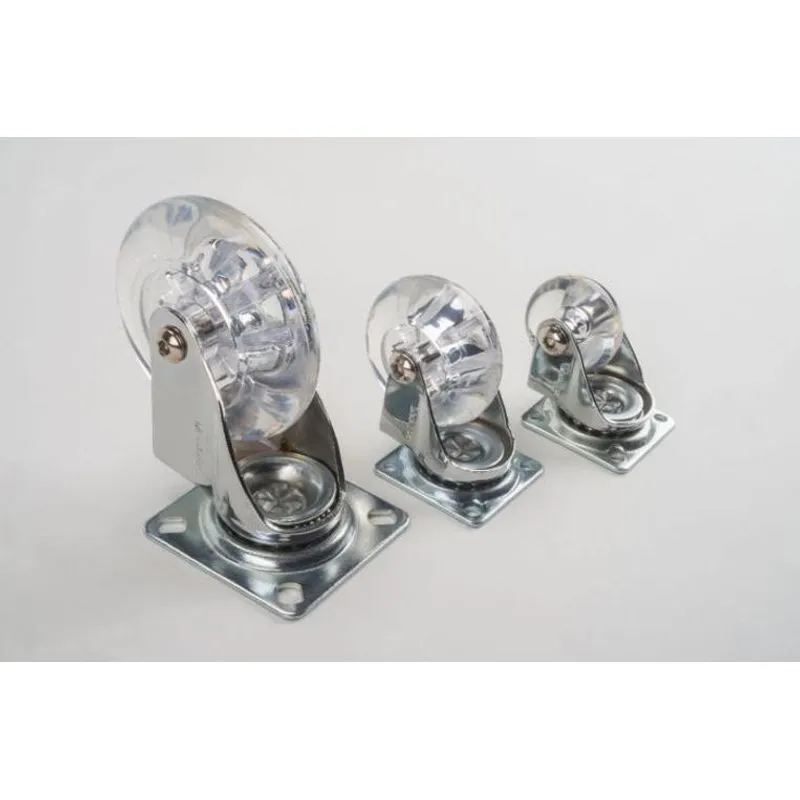 Rodízio Silicone Transparente - Metalnox