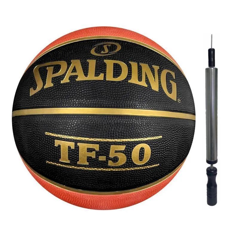 Bola De Basquete Spalding Tf-50 Tamanho 7 650g Borracha