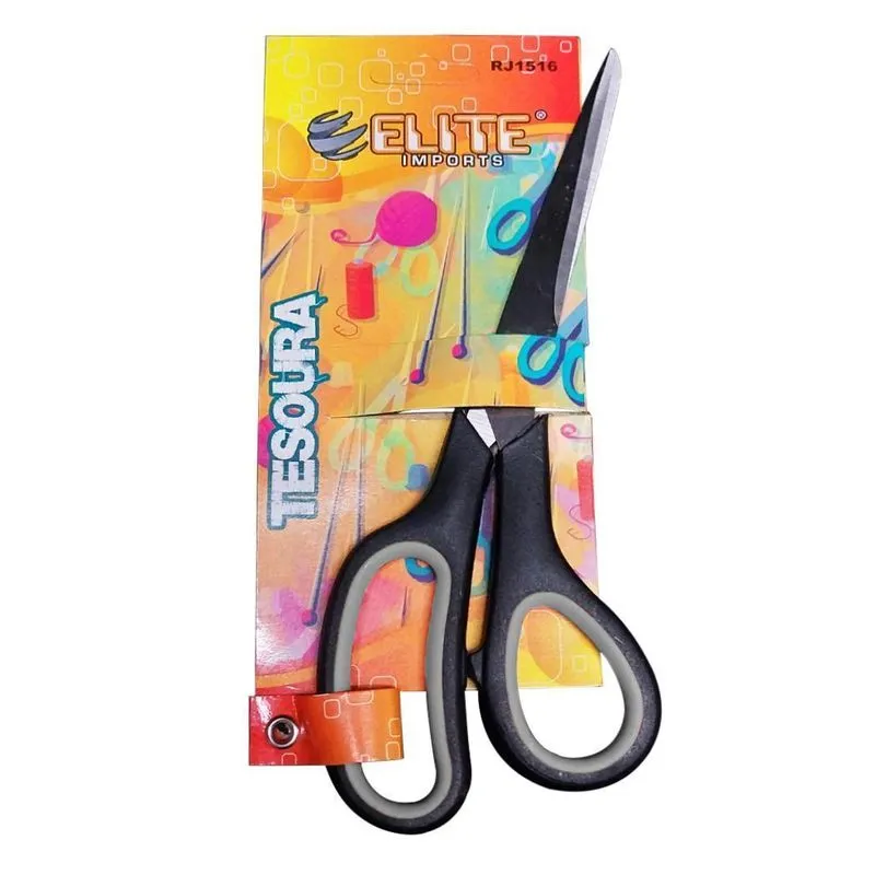 Tesoura Elite Aço Inox 21cm - Corte Tecidos E Papel