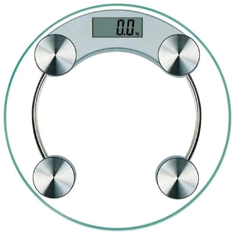 Balança Digital Corporal De Banheiro Vidro Temperado 180kg