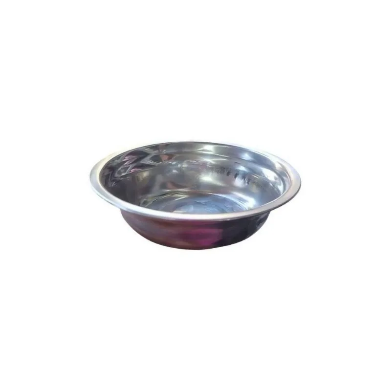 Bacia de Aço Inox Resistente Profissional para Cozinha Tigela para Salada Frutas e Verduras Prata