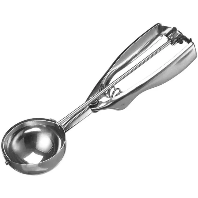 Colher De Sorvete Inox Com Mecanismo Ejetor De Retirada