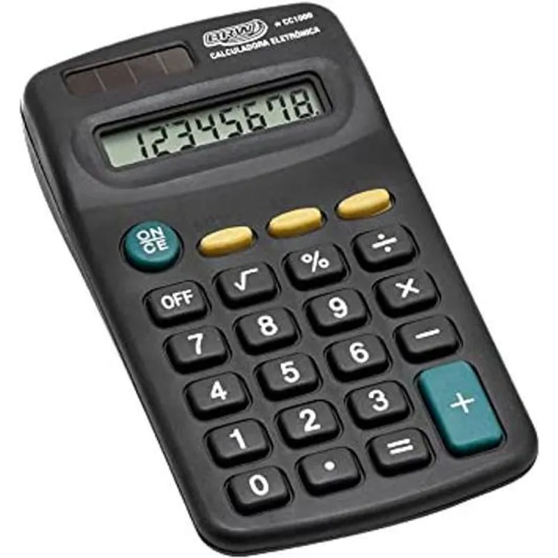 Calculadora De Plástico 12.5/9.6cm Rjc7188