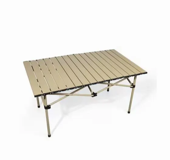 Mesa Camping Dobrável Portátil Elite Bege
