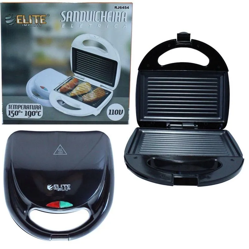 Sanduicheira E Grill Inox Eletrica Elite - 110V