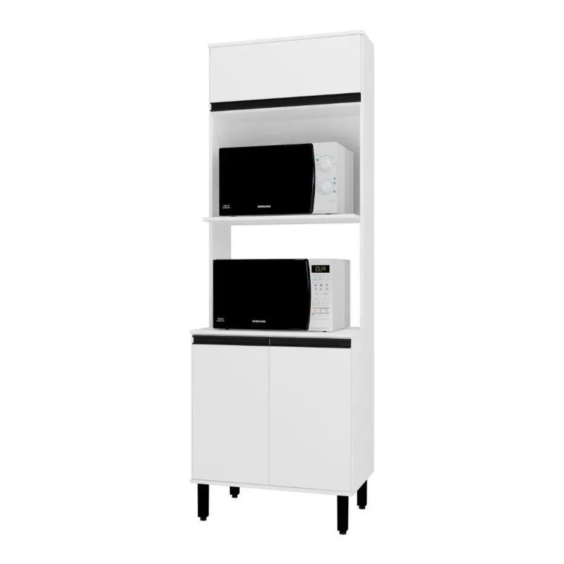 Torre Quente 3 Portas Visão Móveis Vicenza Branco