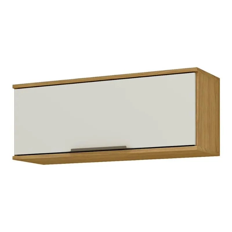 Armário Aéreo 80cm 1 Porta Basculante Mx Móveis Verace - Marrocos/off White
