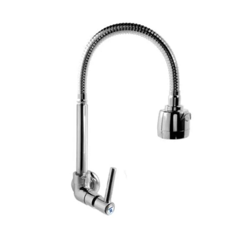 Torneira Cozinha Gourmet Flexível Luxo Parede 1/4 De Volta