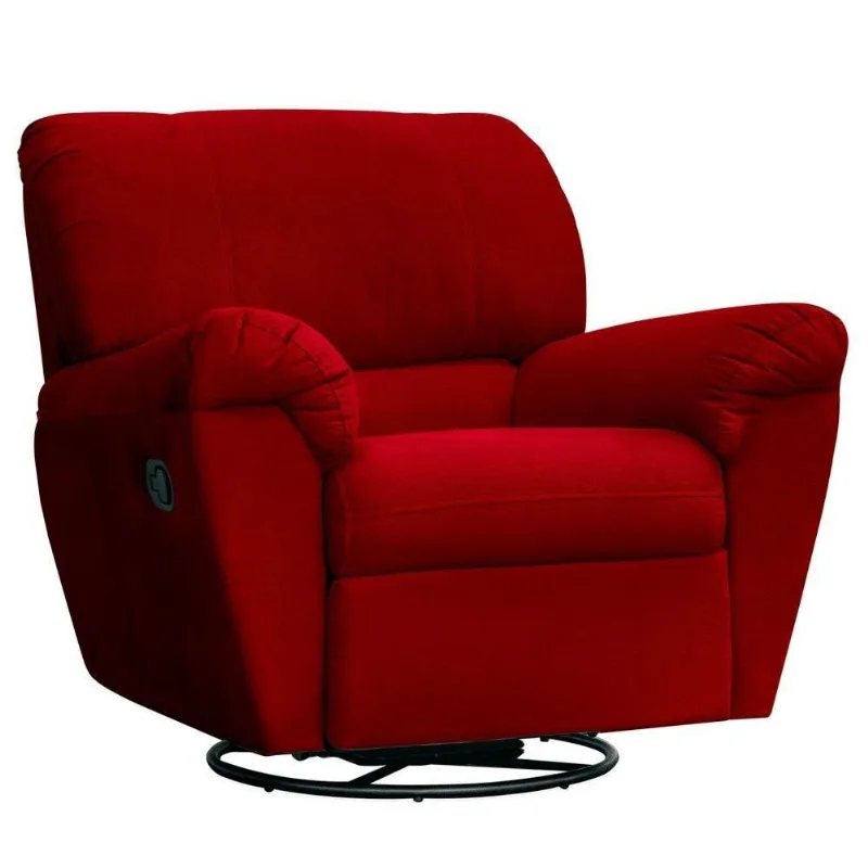 Poltrona do Papai Reclinável Retrátil Taty Suede Vermelho