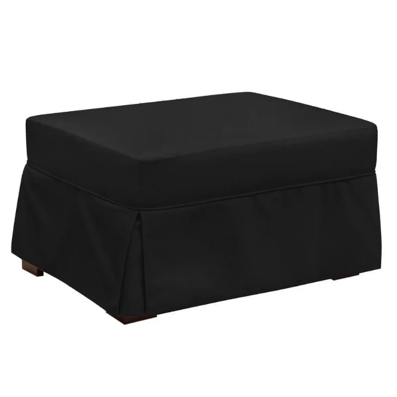 Puff Cama Solteiro Lucia Suede D05 Preto - Mpozenato