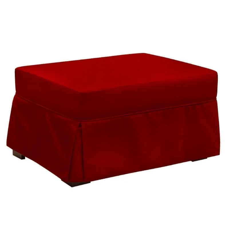Puff Cama Solteiro Lúcia Suede D05 Vermelho - Mpozenato