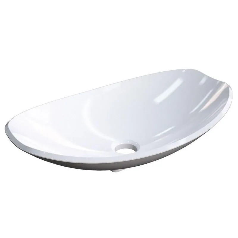 Cuba Pia De Apoio Para Banheiro Canoa Luxo 45 C08 Branco