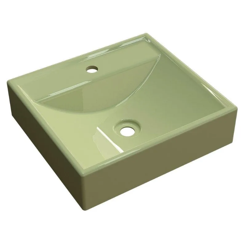 Cuba Pia De Apoio Quadrada Ravena Verde Acqua