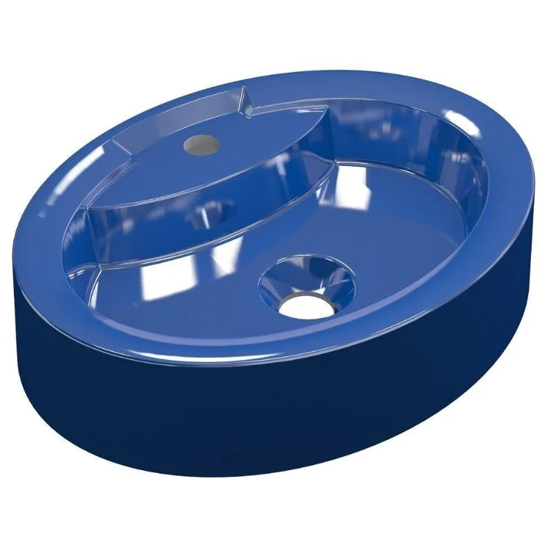 Cuba Pia De Apoio Oval Azul Escuro