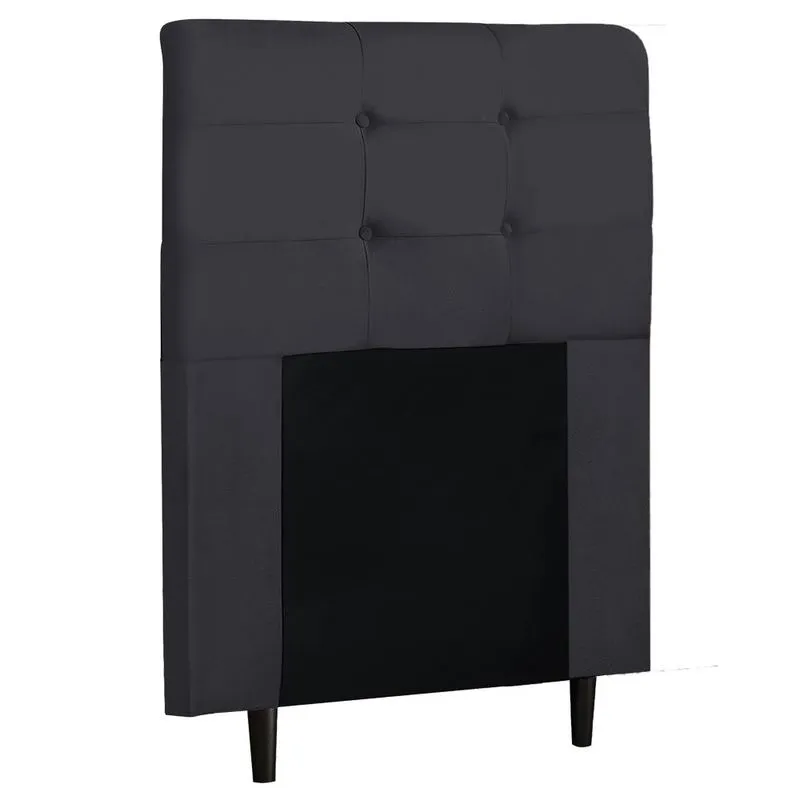 Cabeceira Cama Box Solteiro 90cm Luna I02 Suede Cinza - Mpozenato Cabeceira de Solteiro 90cm Luna I02 Suede Cinza - Mpozenato