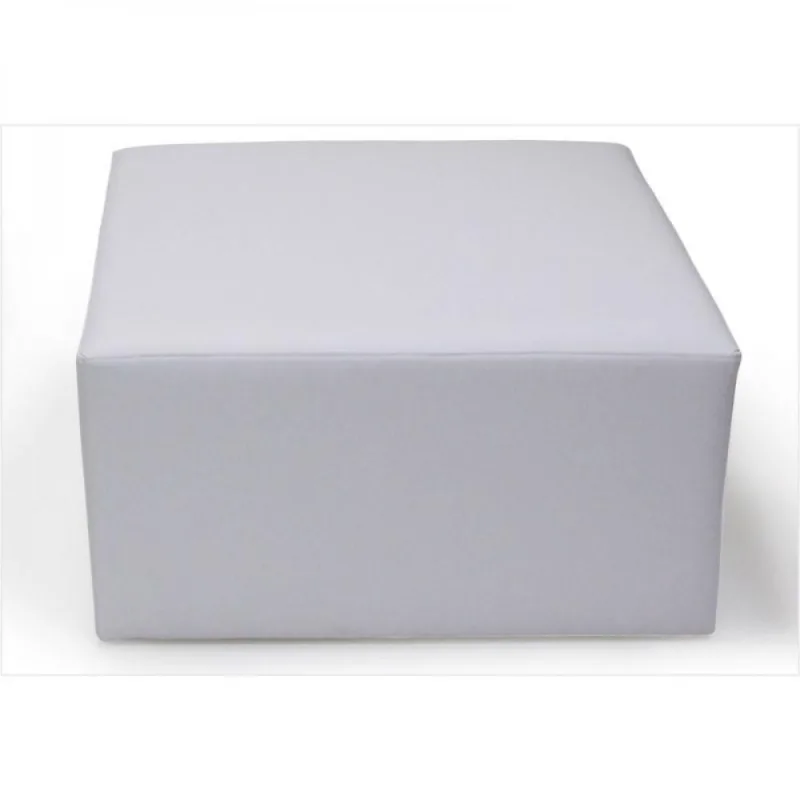 Puff Decorativo Tablet Corino Branco C12 Domi