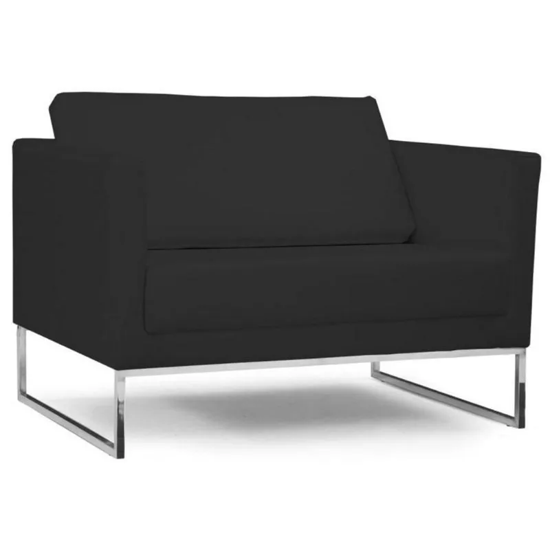 Poltrona Maia 106Cm C05 Corino Preto - Domi