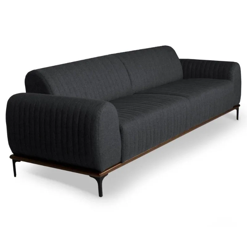 Sofá 150cm 2 Lugares Molino Linho Chumbo