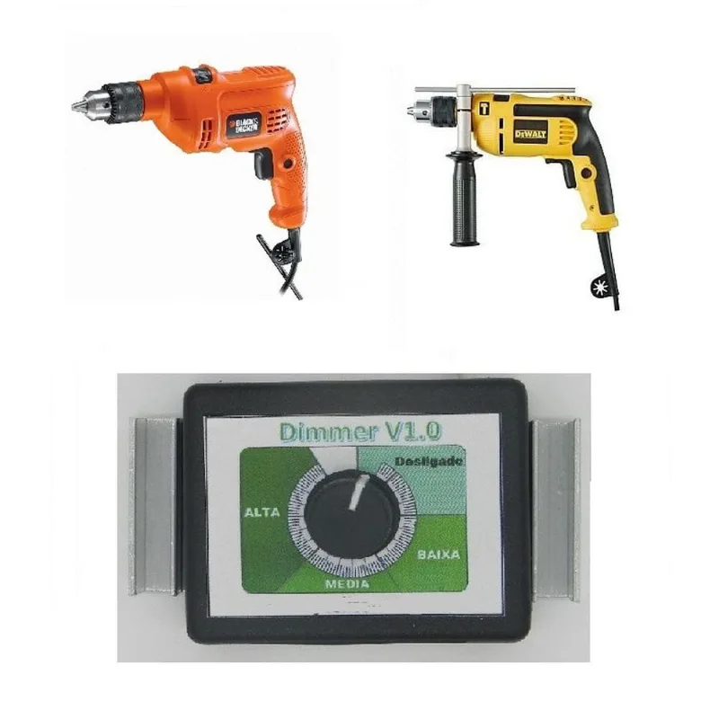 Regulador Velocidade Furadeira Parafusadeira Controle 110v Controlador Variador Dimmer Esmerilhadeir