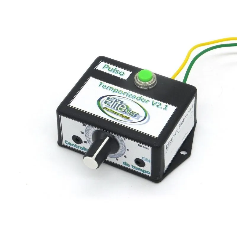 Timer Temporizador Analógico 2 Min Programável Rele Desliga