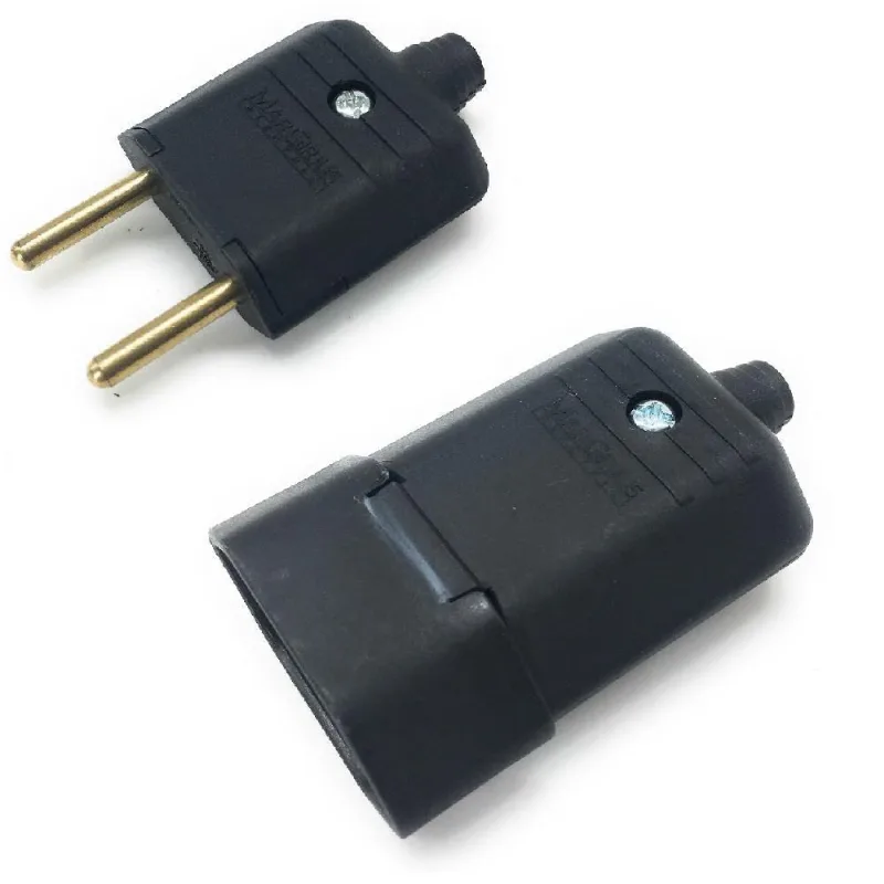 Kit Par Plug Tomada Margirius Femea Macho 2 Pinos 10A