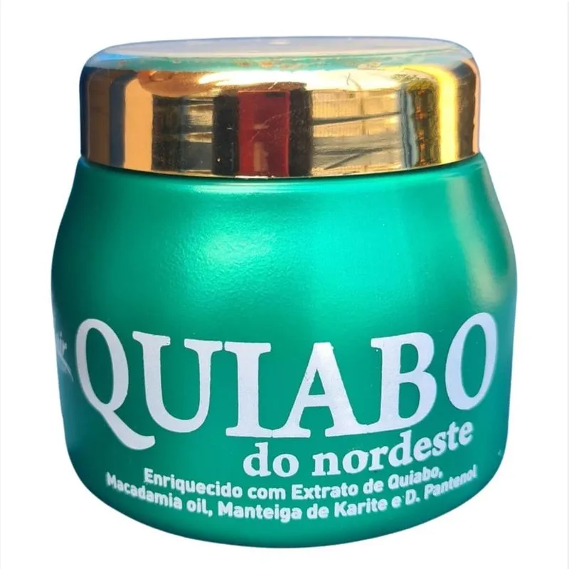 Máscara Capilar Quiabo Brilho E Maciez Life Hair Cabelos 300gr reconstrução