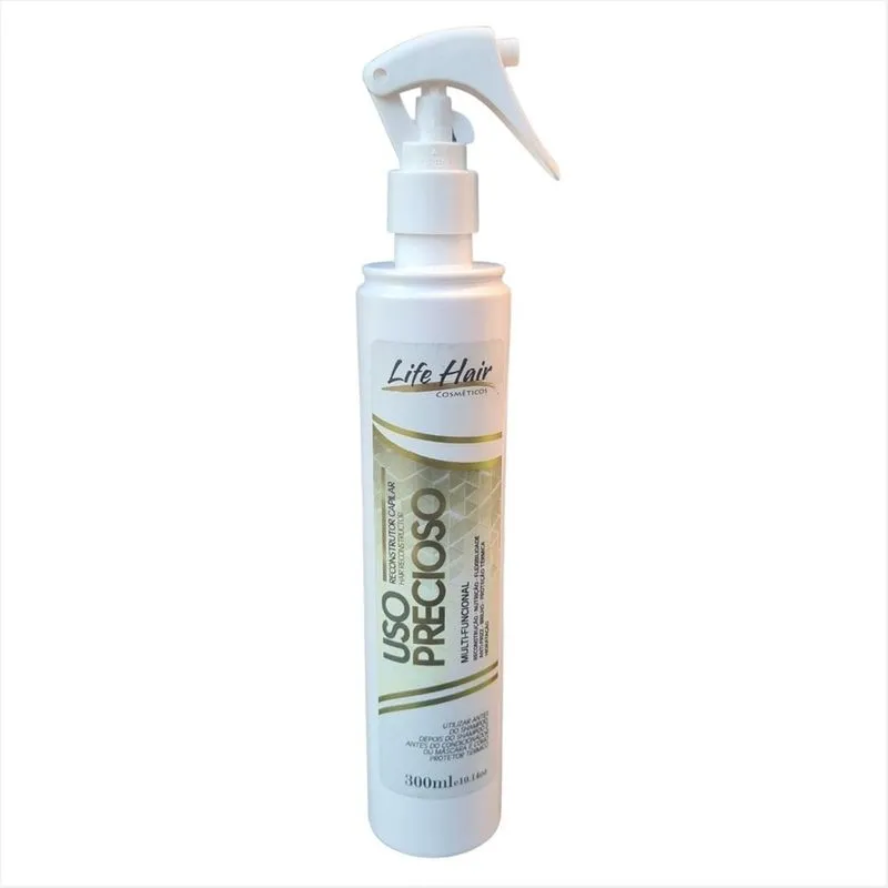 Creme De Cabelo Multifuncional Uso Precioso Life Hair 300g tratamento capilar brilho