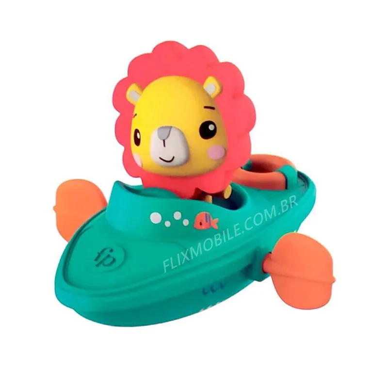 Brinquedo Baby Hora Do Banho Leão No Barquinho Fisher-price