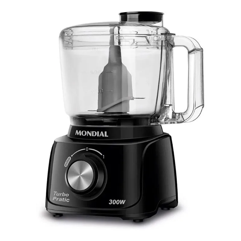 Mini Processador Turbo Mondial Pratic 300w 500ml com Função Pulsar