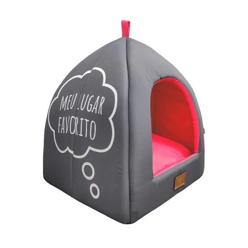Cabana Fábrica Pet Neon Rosa Para Cães E Gatos