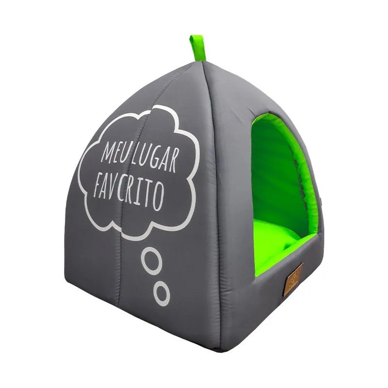 Cabana Fábrica Pet Neon Verde Para Cães E Gatos