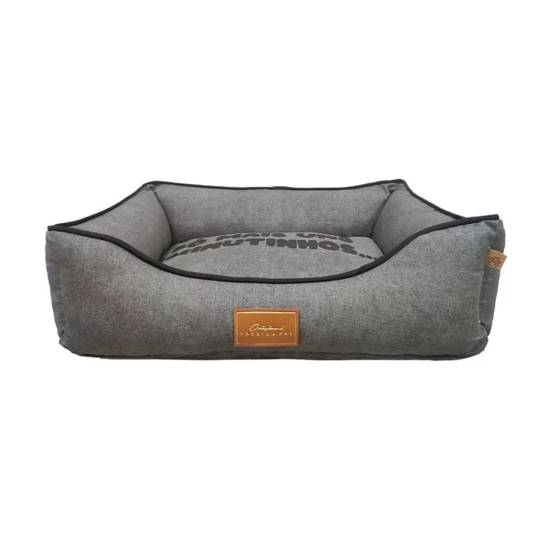 Cama Fábrica Pet New Collection Preto Para Cães E Gatos - Tamanho M