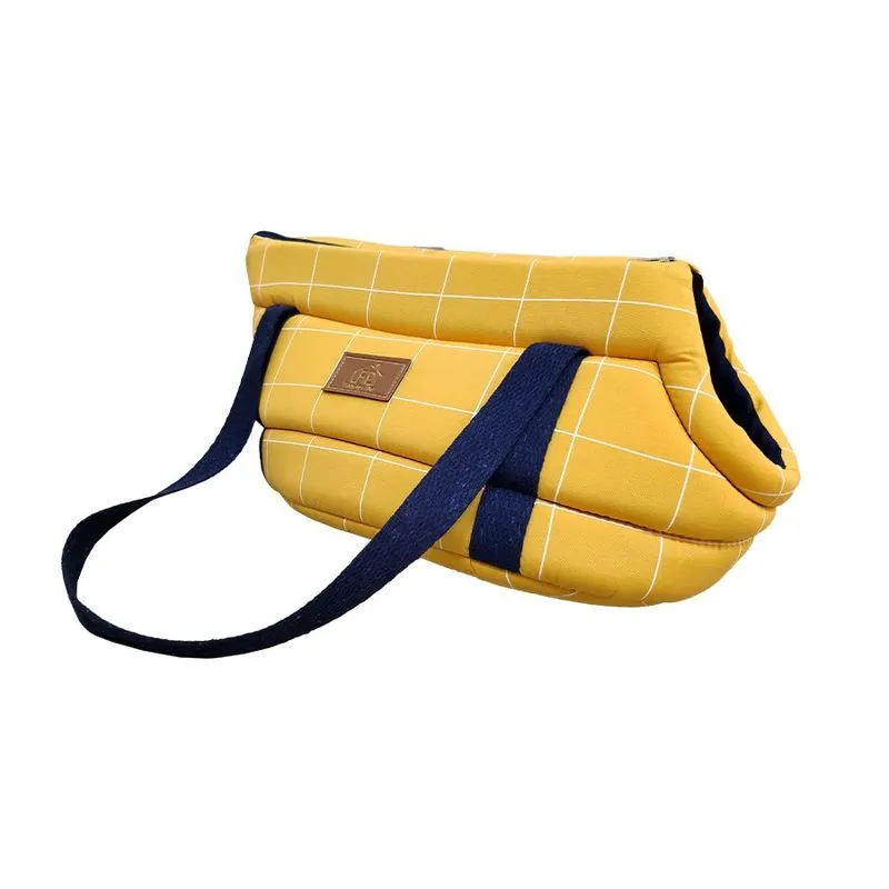 Bolsa De Transporte Fábrica Pet Aberta Exclusive Amarelo Para Cães E Gatos - Tamanho G