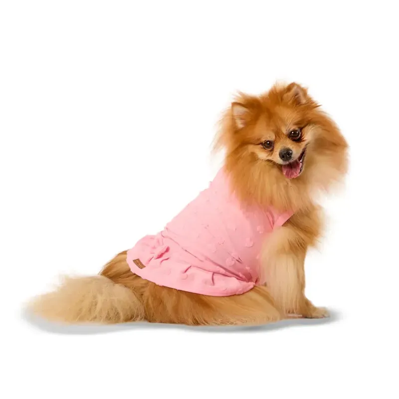 Vestido Coração Rosa Fábrica Pet M