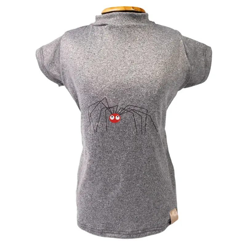 Blusa Gola Careca Aranha Cinza Fábrica Pet G