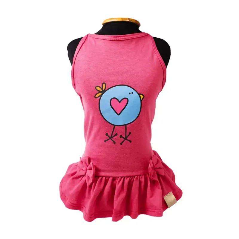 Vestido Pintinho Coral Fábrica Pet GG