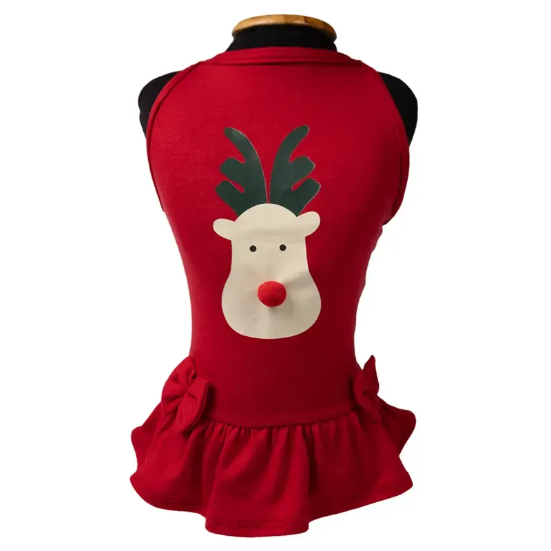 Vestido Natal Rena Vermelha Fábrica Pet GG