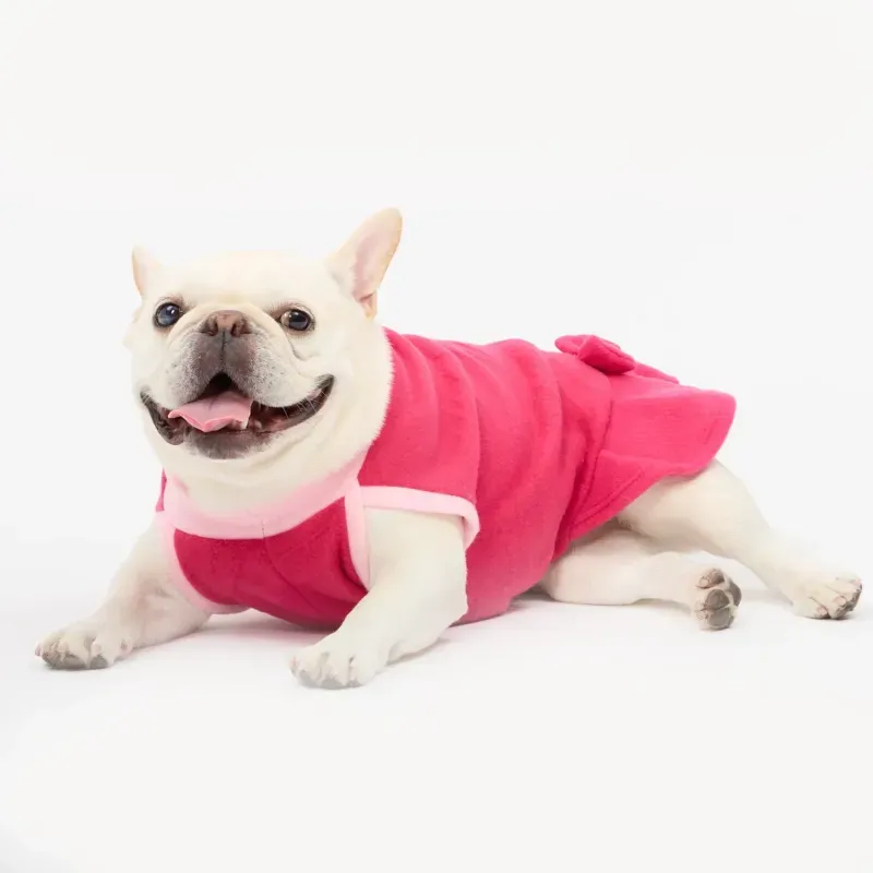 Vestido Soft para Cães e Gatos Fábrica Pet Rosa G