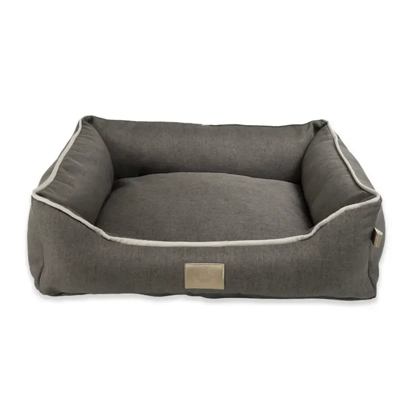 Cama Tecido Resistente Fábrica Pet Cinza G