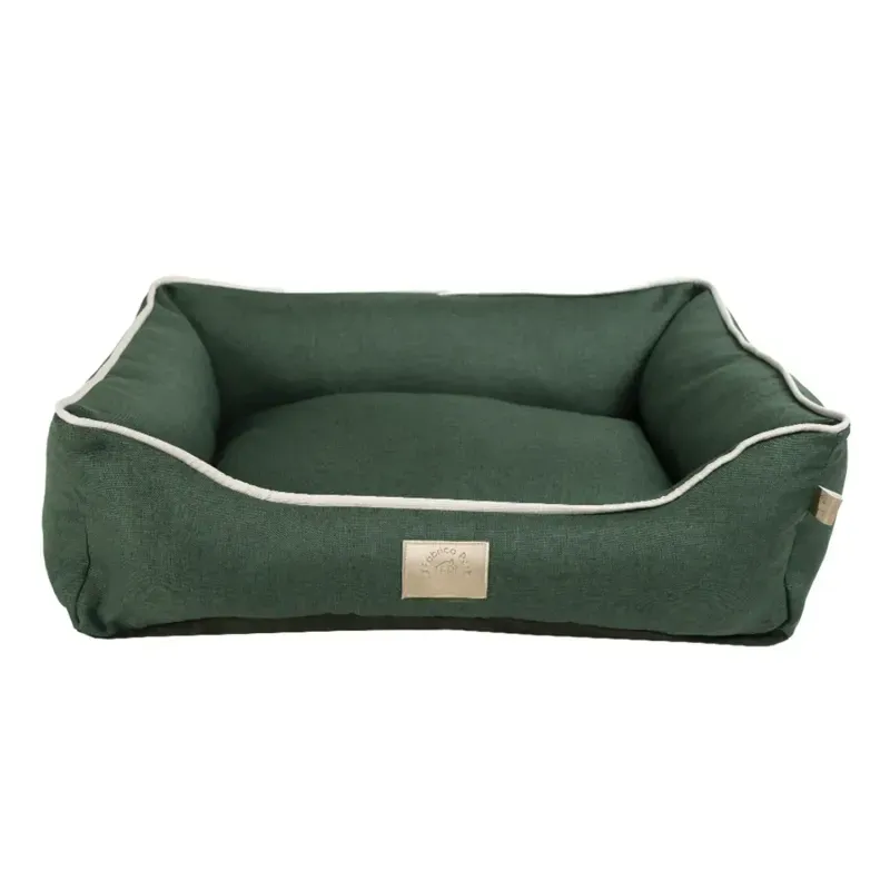 Cama Tecido Resistente Fábrica Pet Verde M