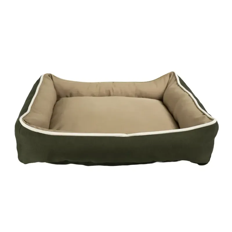 Cama Bicolor Fábrica Pet Verde e Caqui M