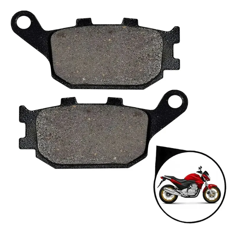 PASTILHA FREIO CB 300-CB 600-HORNET 600 04-12 C-ABS TRAS BRAVO RACING
