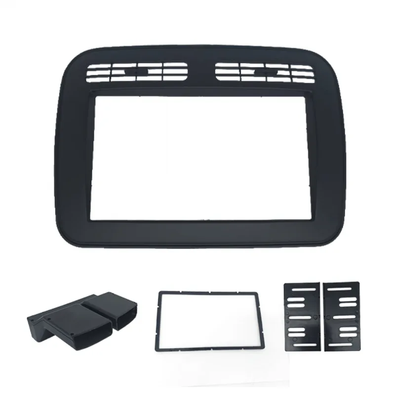 Moldura 2 Din Renault Clio G2 98/12 E G3 13/16 - Preta