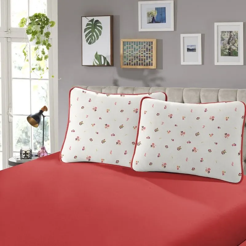 Jogo Cama Queen sbx Rubi Malha Brenda Cereja