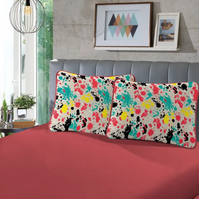Jogo Cama Infantil sbx Fantasy Malha Colorato Cereja