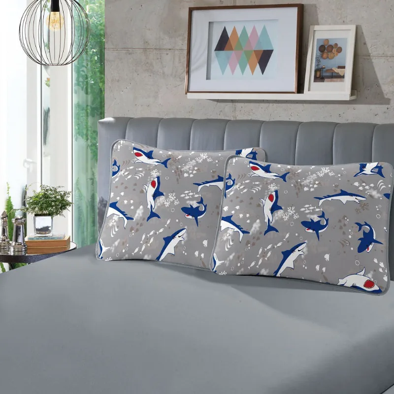 Jogo Cama Infantil sbx Fantasy Malha Bruce Cinza