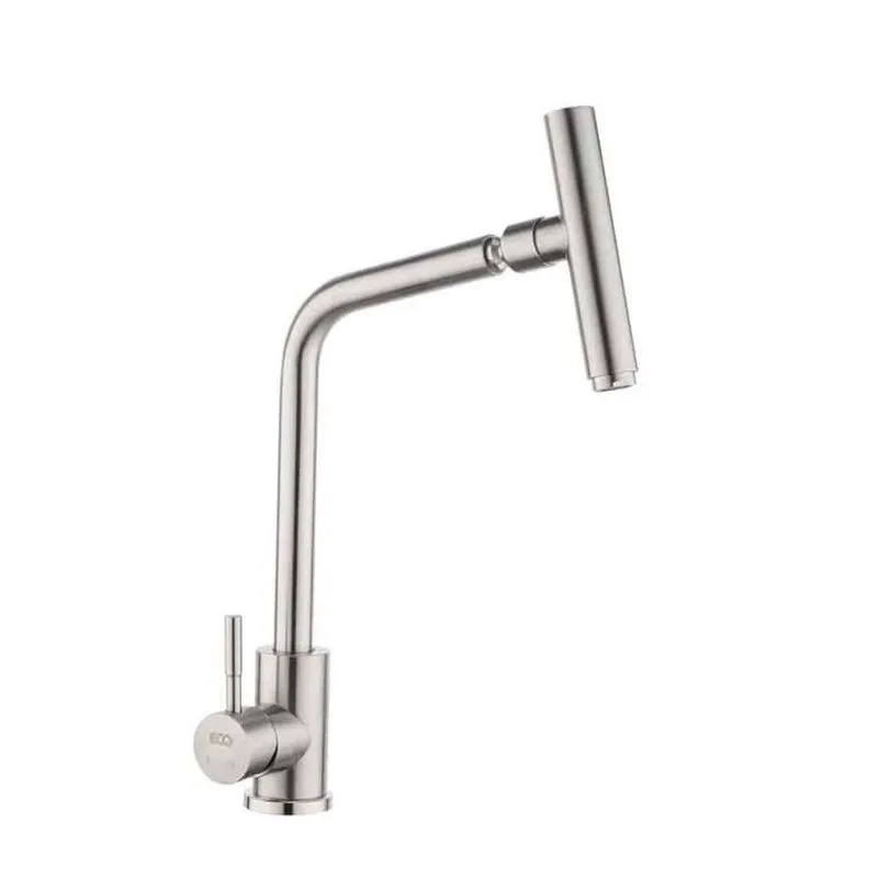 Torneira De Mesa Torneira Monocomando Mesa Inox Redonda Bica Alta Monocomando Para Bancada Cromada