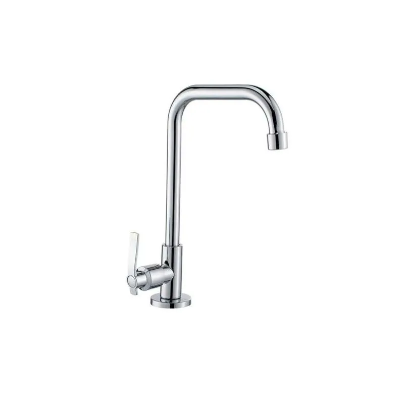 Torneira De Bancada Torneira Bancada Inox Bica Quadrada Cerâmica Para Bancada Aço Inoxidável Prata
