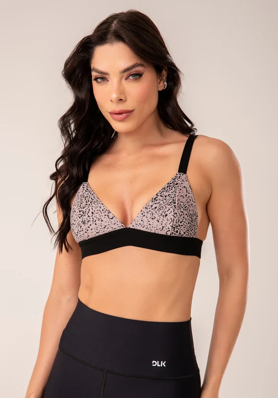 Top Fitness Jacquard Gota Rosê Com Elástico Dlk NUDE / P